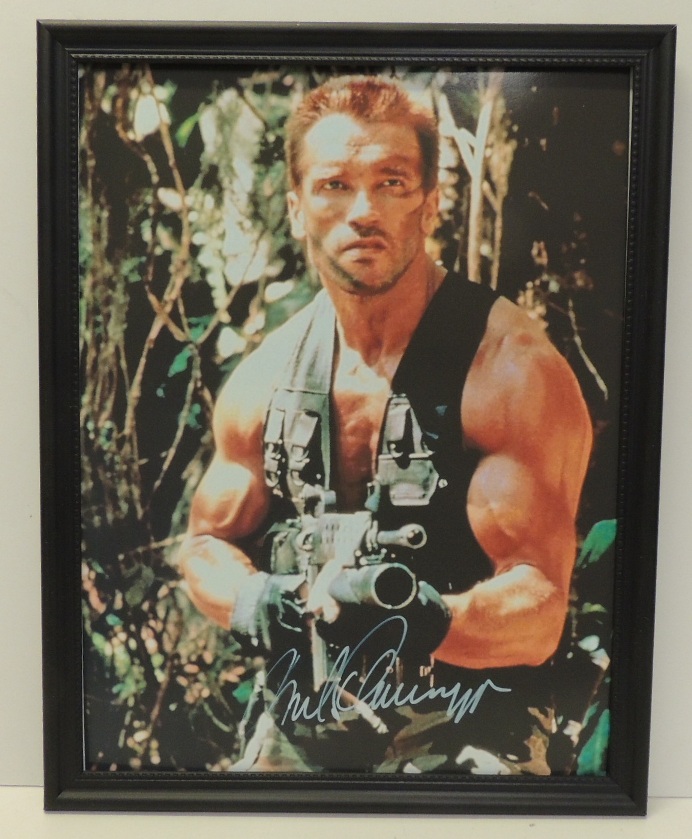 Arnold Schwarzenegger 'Predator' Movie Signed Print